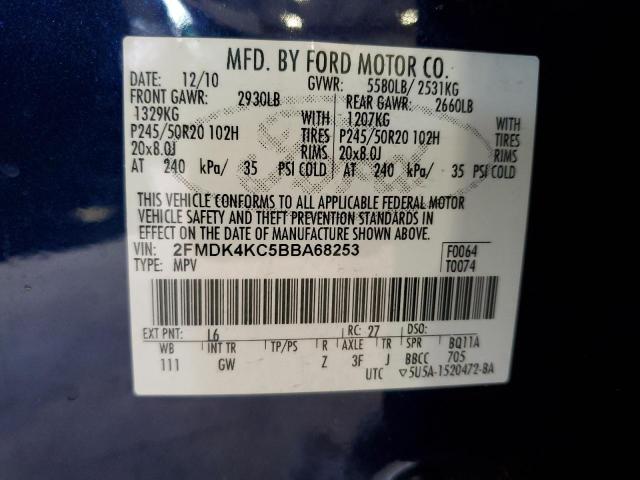 Photo 11 VIN: 2FMDK4KC5BBA68253 - FORD EDGE 