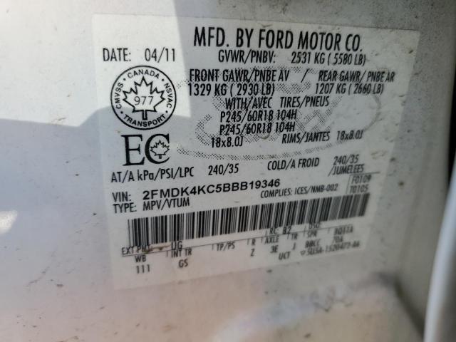 Photo 12 VIN: 2FMDK4KC5BBB19346 - FORD EDGE 