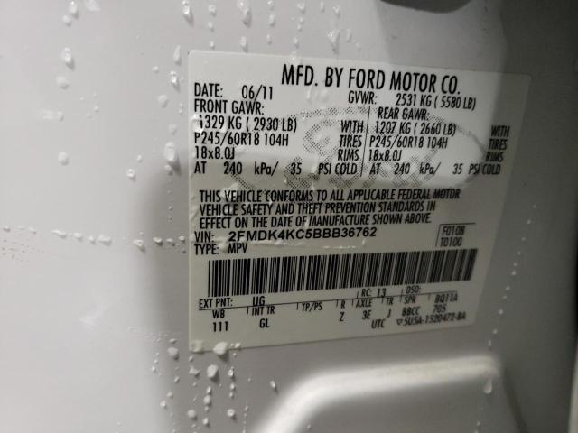 Photo 12 VIN: 2FMDK4KC5BBB36762 - FORD EDGE LIMIT 