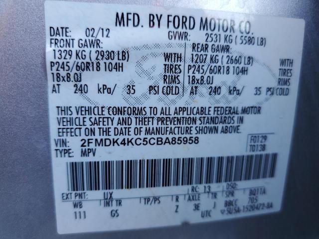 Photo 9 VIN: 2FMDK4KC5CBA85958 - FORD EDGE LIMIT 