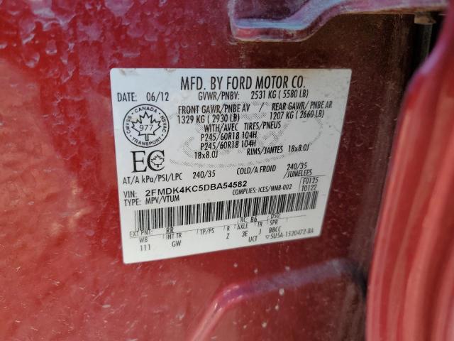 Photo 12 VIN: 2FMDK4KC5DBA54582 - FORD EDGE LIMIT 