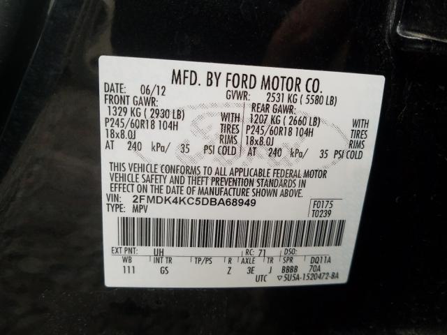 Photo 9 VIN: 2FMDK4KC5DBA68949 - FORD EDGE LIMIT 