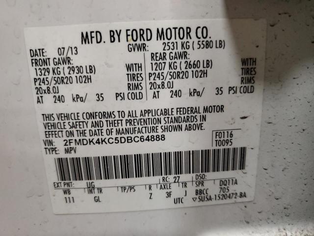 Photo 12 VIN: 2FMDK4KC5DBC64888 - FORD EDGE LIMIT 