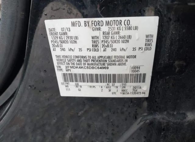 Photo 8 VIN: 2FMDK4KC5DBC64969 - FORD EDGE 