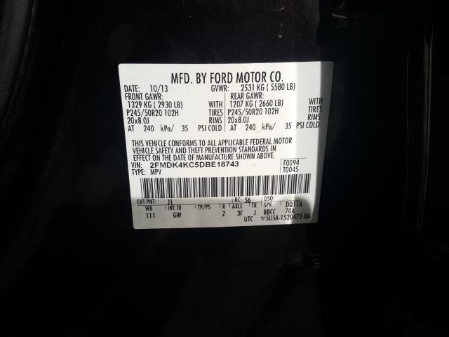 Photo 9 VIN: 2FMDK4KC5DBE18743 - FORD EDGE LIMIT 