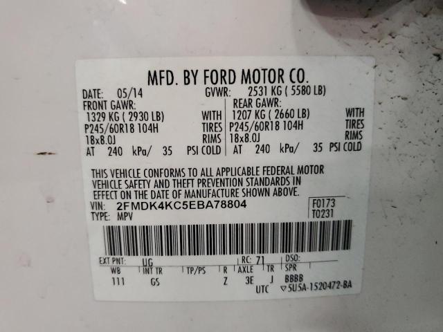 Photo 13 VIN: 2FMDK4KC5EBA78804 - FORD EDGE LIMIT 