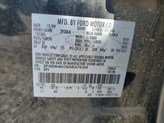 Photo 12 VIN: 2FMDK4KC6ABA78305 - FORD EDGE LIMIT 