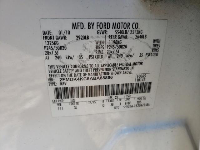 Photo 9 VIN: 2FMDK4KC6ABA88896 - FORD EDGE LIMIT 