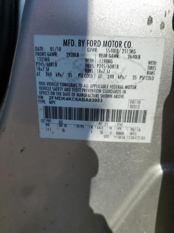 Photo 12 VIN: 2FMDK4KC6ABA93953 - FORD EDGE 