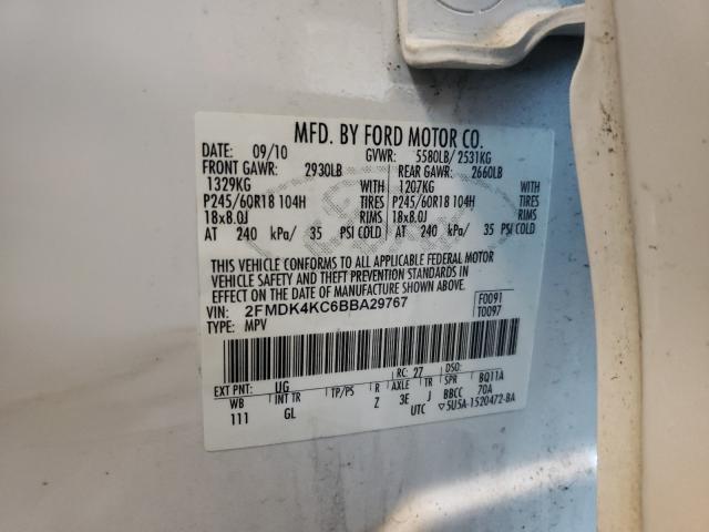 Photo 9 VIN: 2FMDK4KC6BBA29767 - FORD EDGE LIMIT 