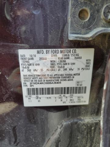 Photo 12 VIN: 2FMDK4KC6BBA38405 - FORD EDGE 