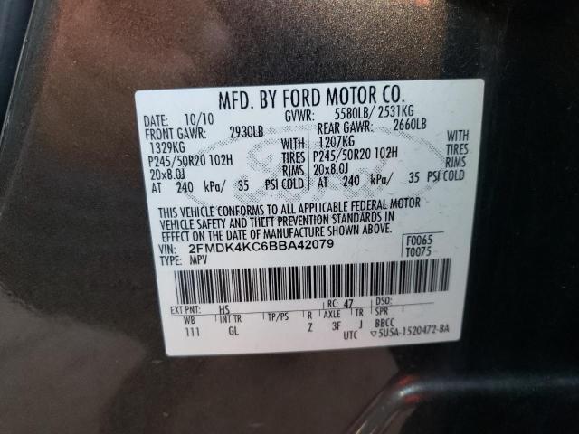 Photo 9 VIN: 2FMDK4KC6BBA42079 - FORD EDGE LIMIT 