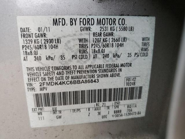 Photo 9 VIN: 2FMDK4KC6BBA86843 - FORD EDGE LIMIT 