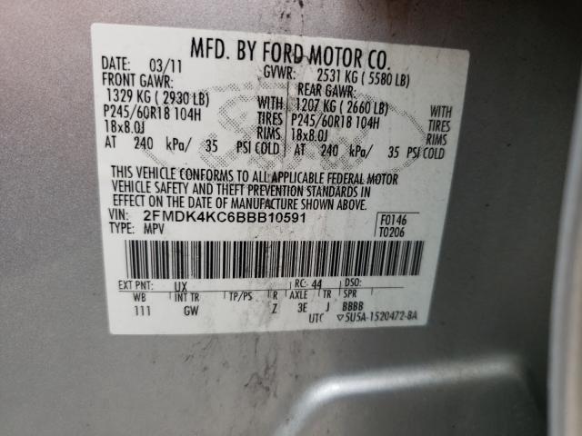 Photo 9 VIN: 2FMDK4KC6BBB10591 - FORD EDGE LIMIT 