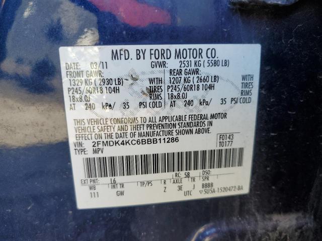 Photo 12 VIN: 2FMDK4KC6BBB11286 - FORD EDGE 