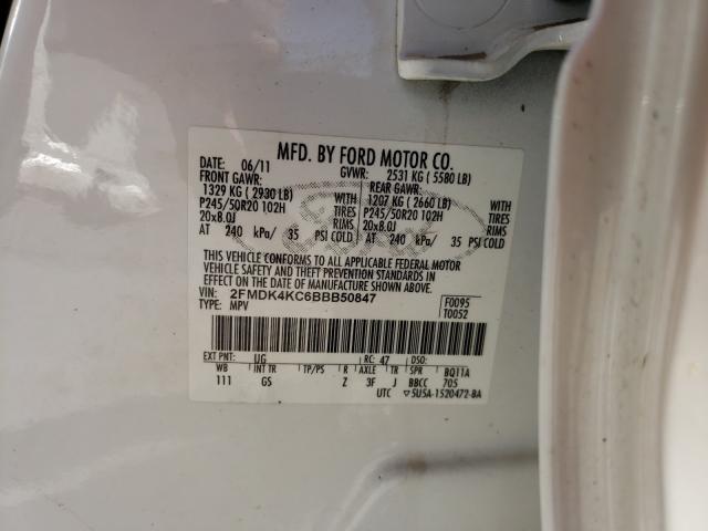 Photo 9 VIN: 2FMDK4KC6BBB50847 - FORD EDGE LIMIT 