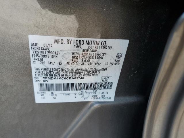 Photo 12 VIN: 2FMDK4KC6CBA83748 - FORD EDGE 