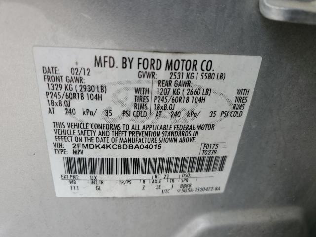 Photo 12 VIN: 2FMDK4KC6DBA04015 - FORD EDGE LIMIT 