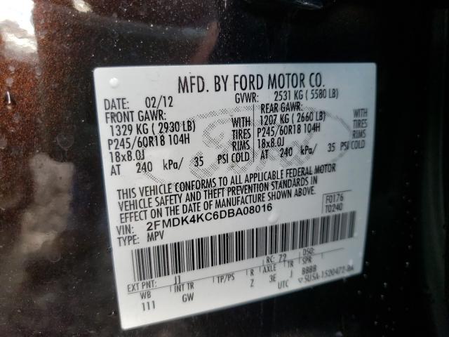 Photo 9 VIN: 2FMDK4KC6DBA08016 - FORD EDGE LIMIT 