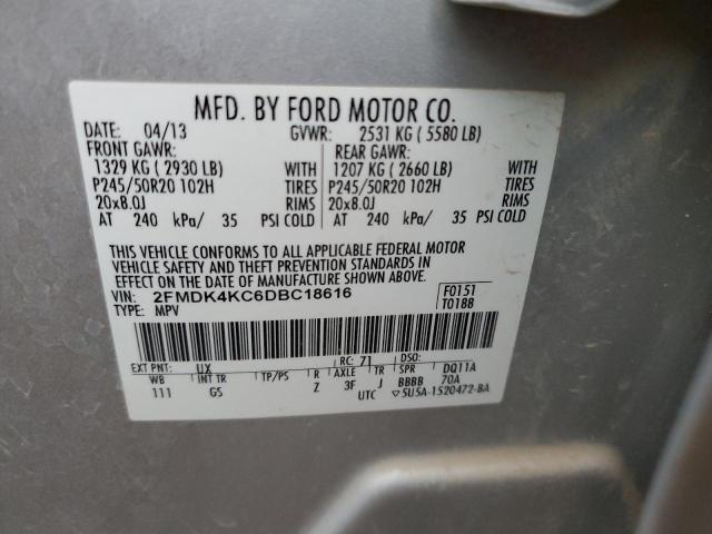 Photo 11 VIN: 2FMDK4KC6DBC18616 - FORD EDGE 