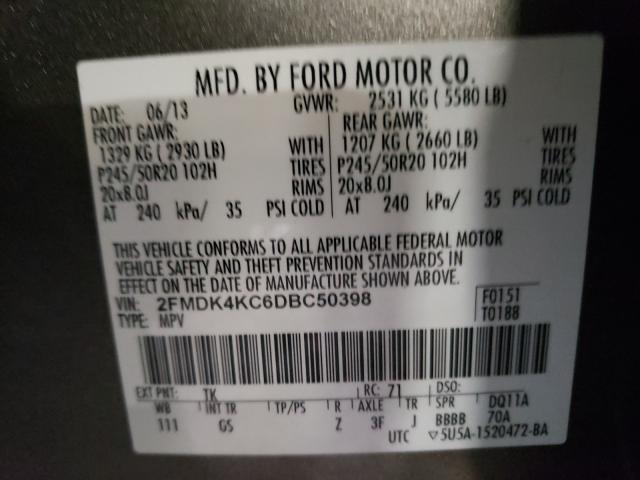 Photo 9 VIN: 2FMDK4KC6DBC50398 - FORD EDGE LIMIT 