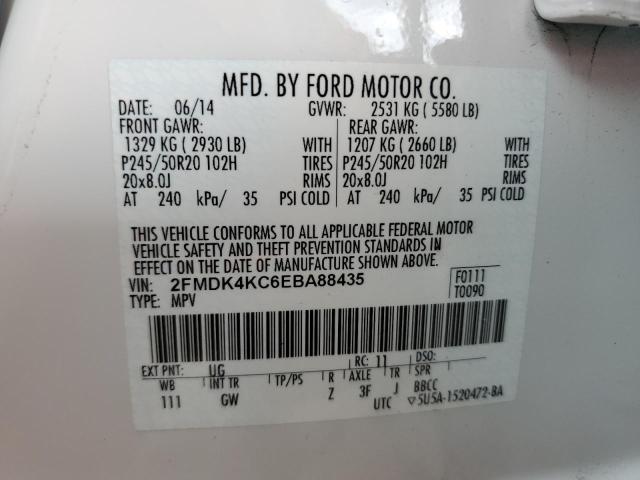 Photo 13 VIN: 2FMDK4KC6EBA88435 - FORD EDGE 