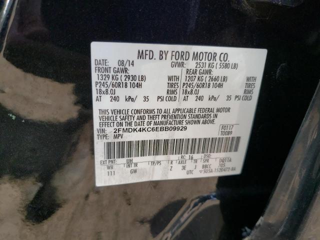 Photo 13 VIN: 2FMDK4KC6EBB09929 - FORD EDGE LIMIT 