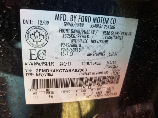 Photo 9 VIN: 2FMDK4KC7ABA82363 - FORD EDGE LIMIT 