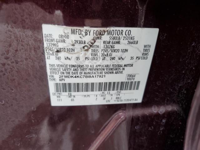 Photo 12 VIN: 2FMDK4KC7BBA17921 - FORD EDGE LIMIT 