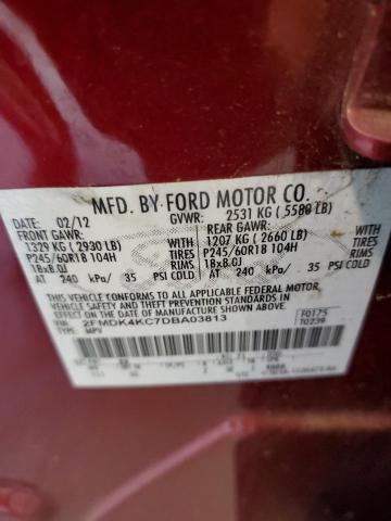 Photo 12 VIN: 2FMDK4KC7DBA03813 - FORD EDGE 