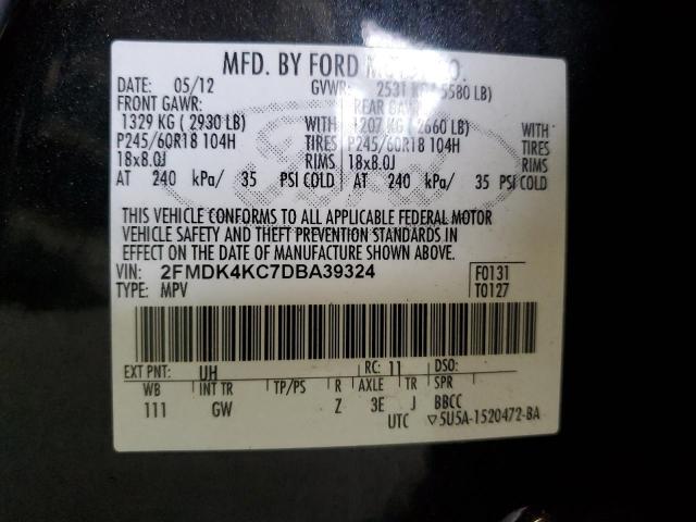 Photo 12 VIN: 2FMDK4KC7DBA39324 - FORD EDGE LIMIT 