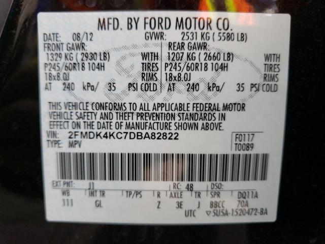 Photo 12 VIN: 2FMDK4KC7DBA82822 - FORD EDGE 