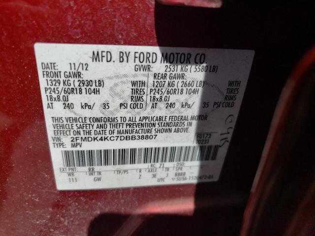 Photo 11 VIN: 2FMDK4KC7DBB38807 - FORD EDGE 