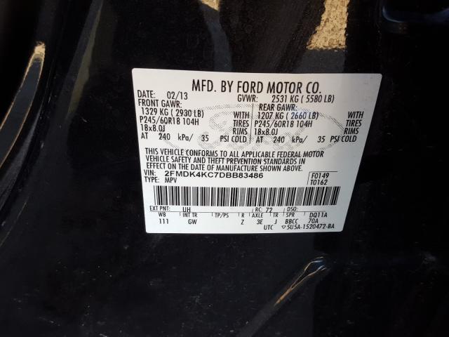 Photo 9 VIN: 2FMDK4KC7DBB83486 - FORD EDGE LIMIT 