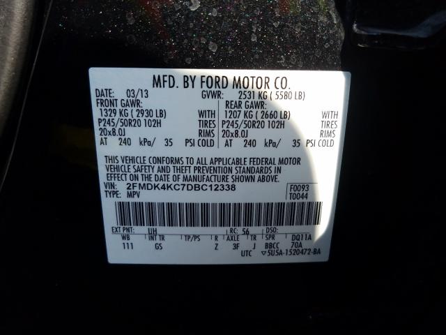 Photo 9 VIN: 2FMDK4KC7DBC12338 - FORD EDGE LIMIT 