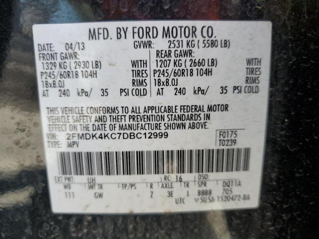 Photo 12 VIN: 2FMDK4KC7DBC12999 - FORD EDGE 