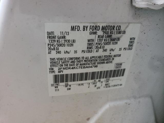 Photo 12 VIN: 2FMDK4KC7EBA04798 - FORD EDGE 