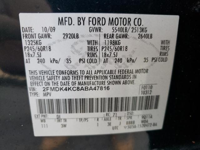 Photo 12 VIN: 2FMDK4KC8ABA47816 - FORD EDGE LIMIT 