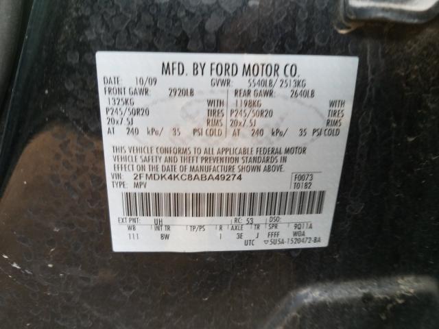 Photo 9 VIN: 2FMDK4KC8ABA49274 - FORD EDGE LIMIT 