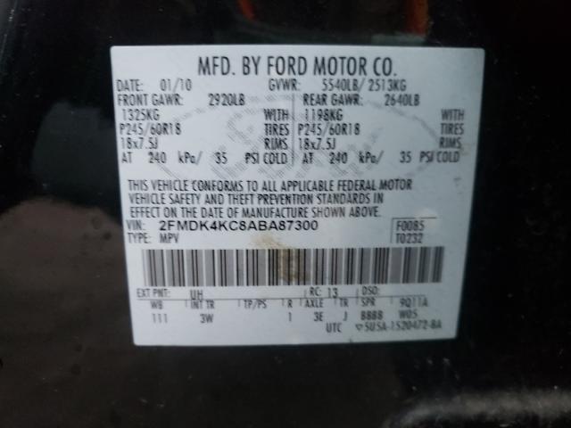 Photo 9 VIN: 2FMDK4KC8ABA87300 - FORD EDGE LIMIT 