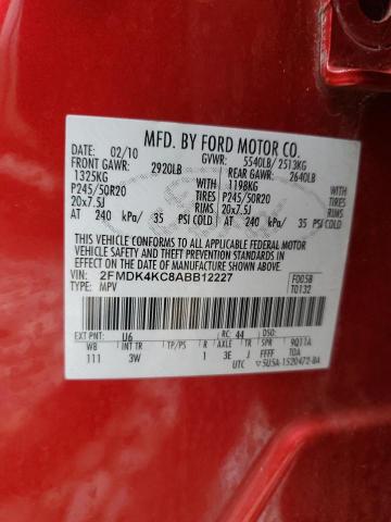 Photo 11 VIN: 2FMDK4KC8ABB12227 - FORD EDGE LIMIT 