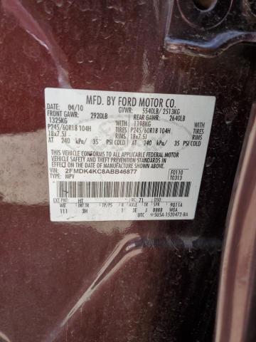 Photo 11 VIN: 2FMDK4KC8ABB46877 - FORD EDGE LIMIT 