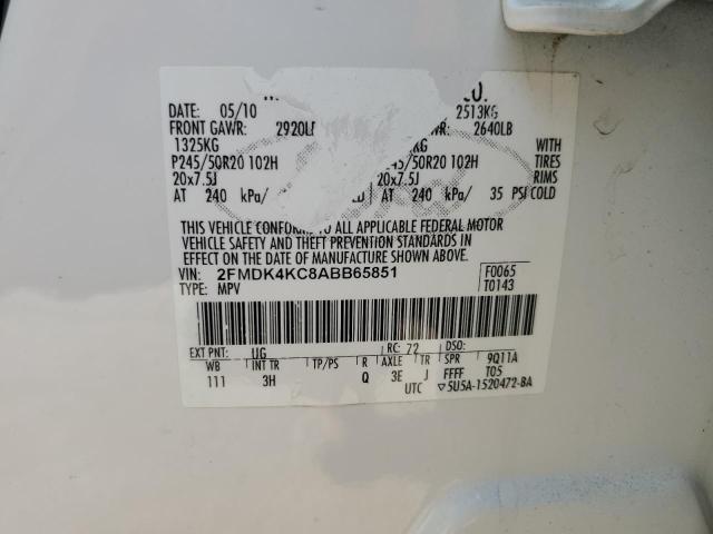 Photo 12 VIN: 2FMDK4KC8ABB65851 - FORD EDGE LIMIT 