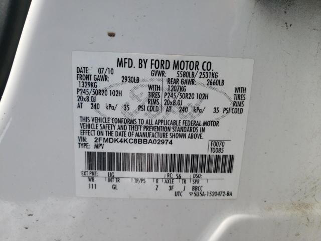 Photo 12 VIN: 2FMDK4KC8BBA02974 - FORD EDGE LIMIT 