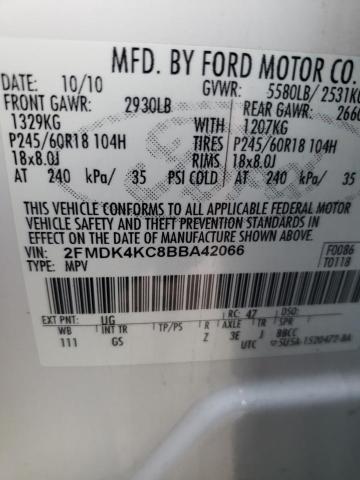 Photo 9 VIN: 2FMDK4KC8BBA42066 - FORD EDGE LIMIT 