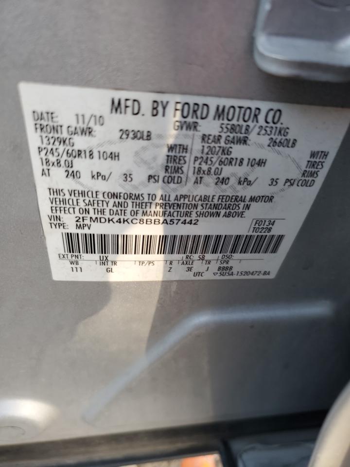 Photo 11 VIN: 2FMDK4KC8BBA57442 - FORD EDGE 