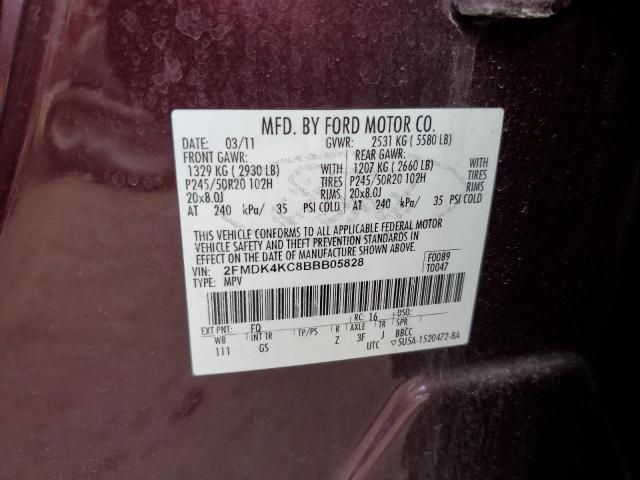 Photo 12 VIN: 2FMDK4KC8BBB05828 - FORD EDGE LIMIT 