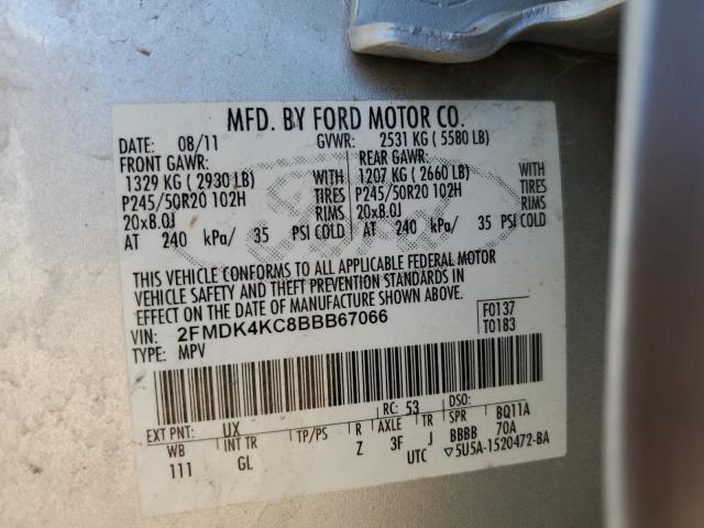 Photo 12 VIN: 2FMDK4KC8BBB67066 - FORD EDGE 