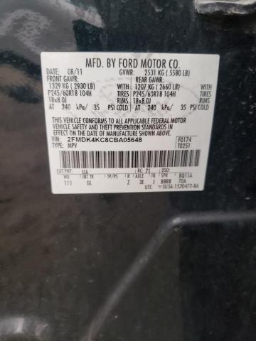 Photo 12 VIN: 2FMDK4KC8CBA05648 - FORD EDGE 