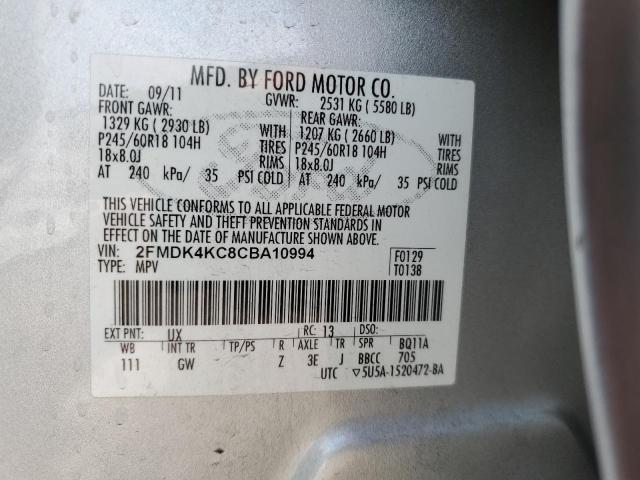 Photo 12 VIN: 2FMDK4KC8CBA10994 - FORD EDGE LIMIT 